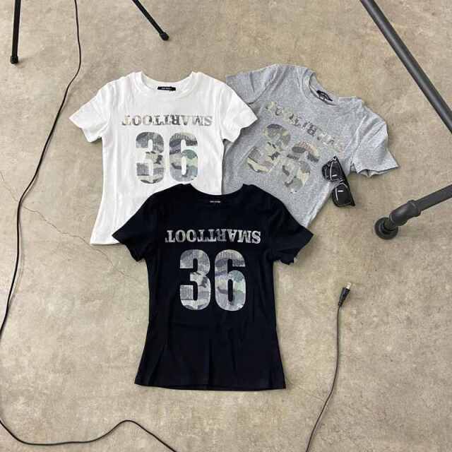 迷彩ロゴTシャツ