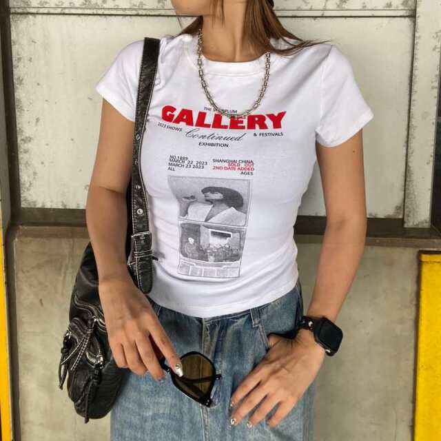 転写ロゴTシャツ