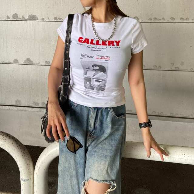 転写ロゴTシャツ