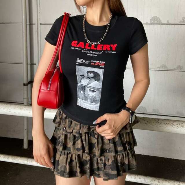 転写ロゴTシャツ