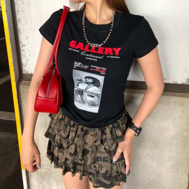 転写ロゴTシャツ
