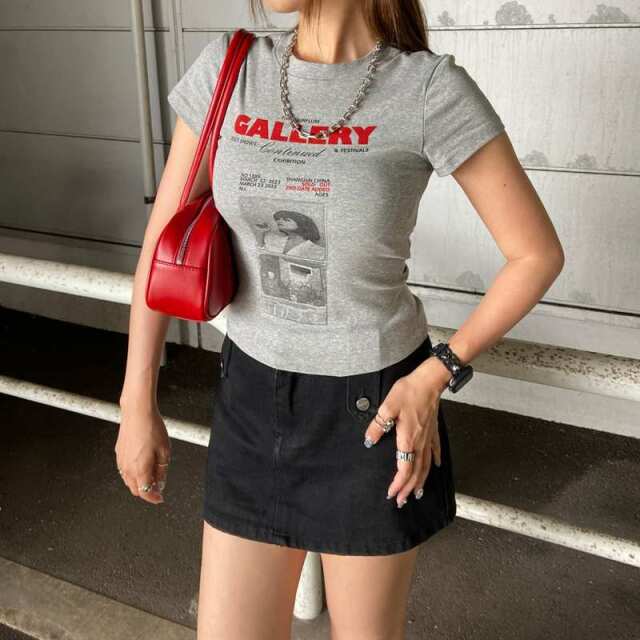 転写ロゴTシャツ