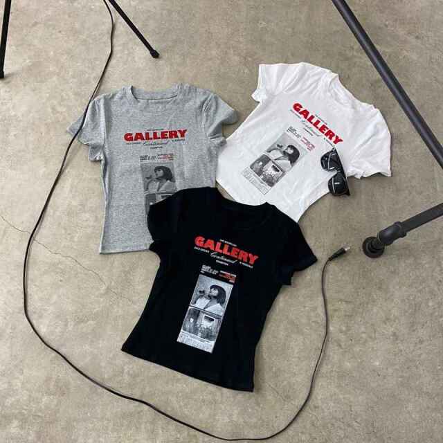 転写ロゴTシャツ