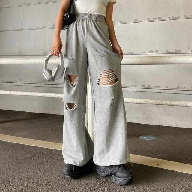 ダメージカットパンツ