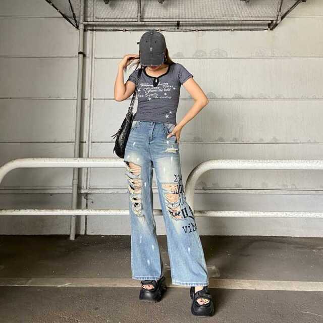 ボーダースターロゴTシャツ