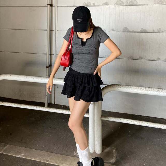 ボーダースターロゴTシャツ