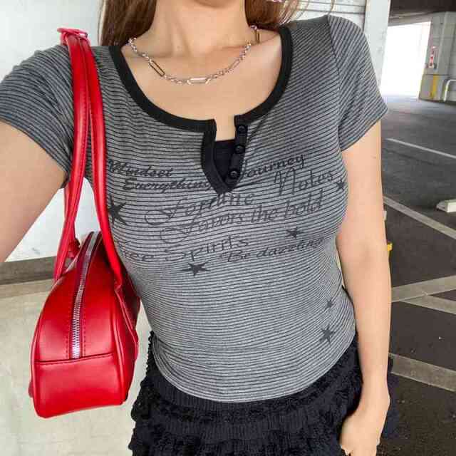 ボーダースターロゴTシャツ