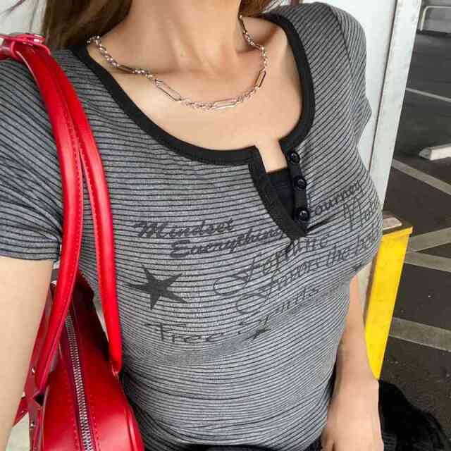 ボーダースターロゴTシャツ