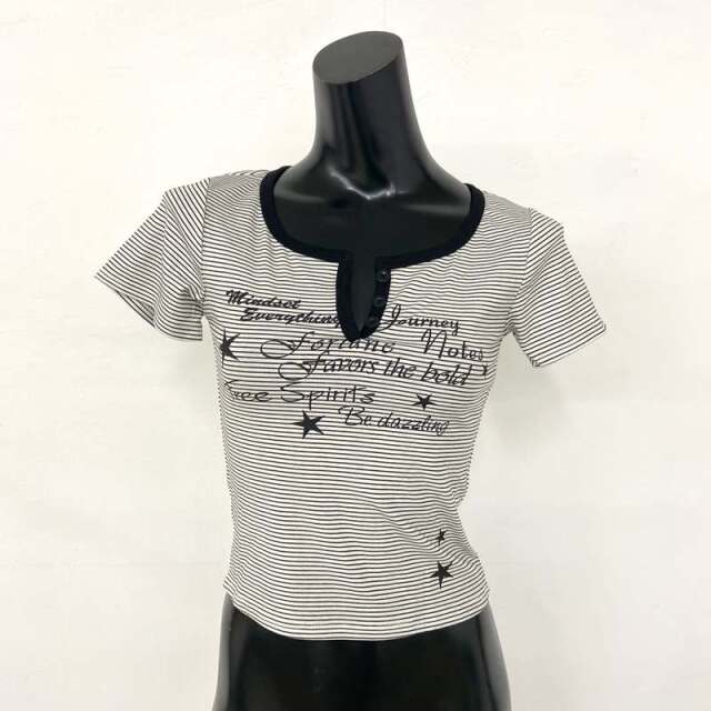 ボーダースターロゴTシャツ