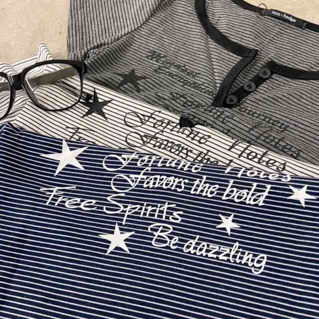 ボーダースターロゴTシャツ