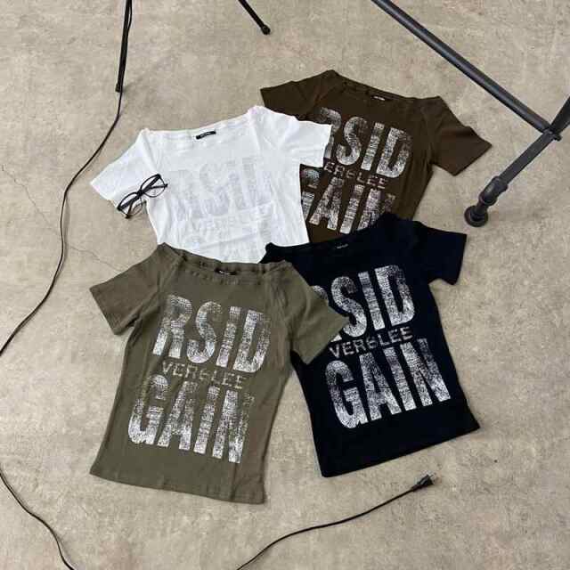 オフショルビッグロゴTシャツ