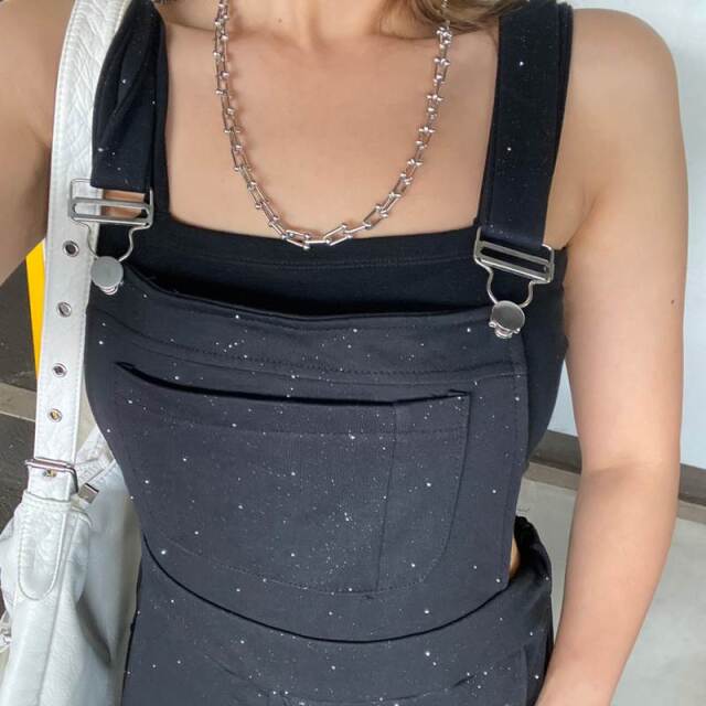 ストーンカットサロペット