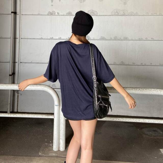 スラブ転写ビッグTシャツ