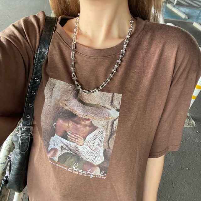 スラブ転写ビッグTシャツ