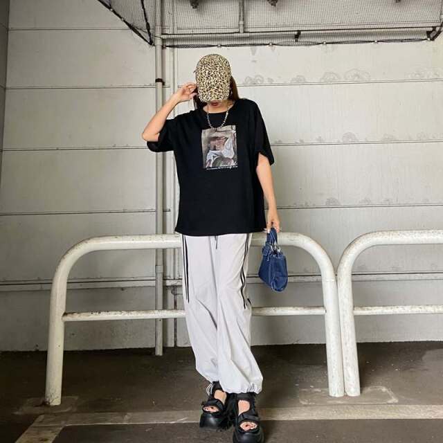 スラブ転写ビッグTシャツ