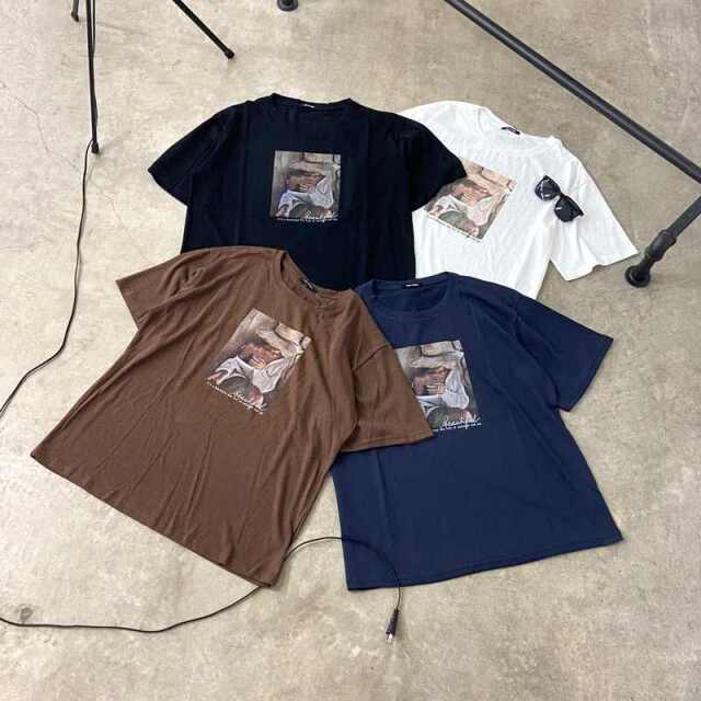 スラブ転写ビッグTシャツ
