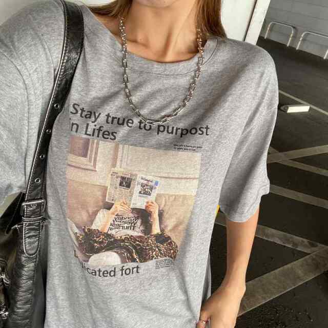 スラブロゴ転写ビッグTシャツ