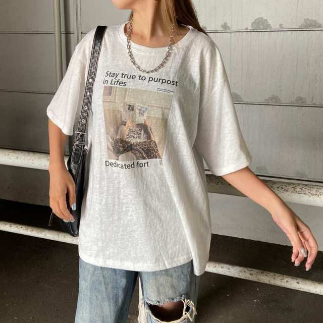 スラブロゴ転写ビッグTシャツ