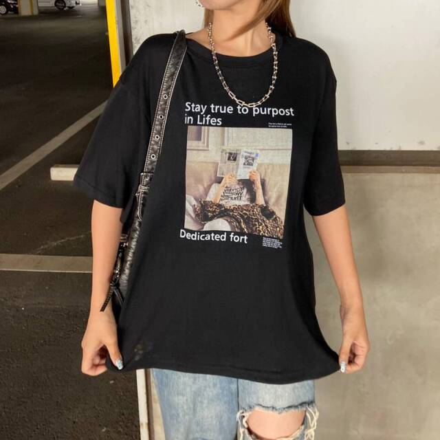 スラブロゴ転写ビッグTシャツ