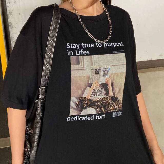 スラブロゴ転写ビッグTシャツ