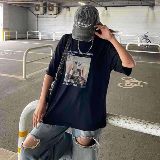 スラブロゴ転写ビッグTシャツ