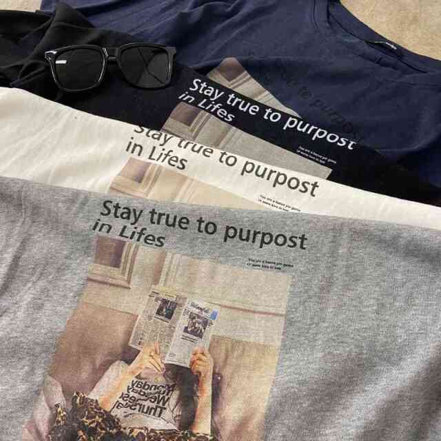 スラブロゴ転写ビッグTシャツ