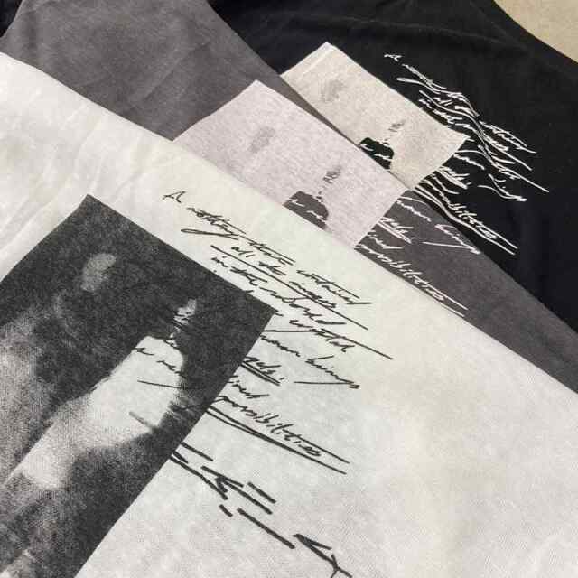 オフショルダースラブ転写Tシャツ