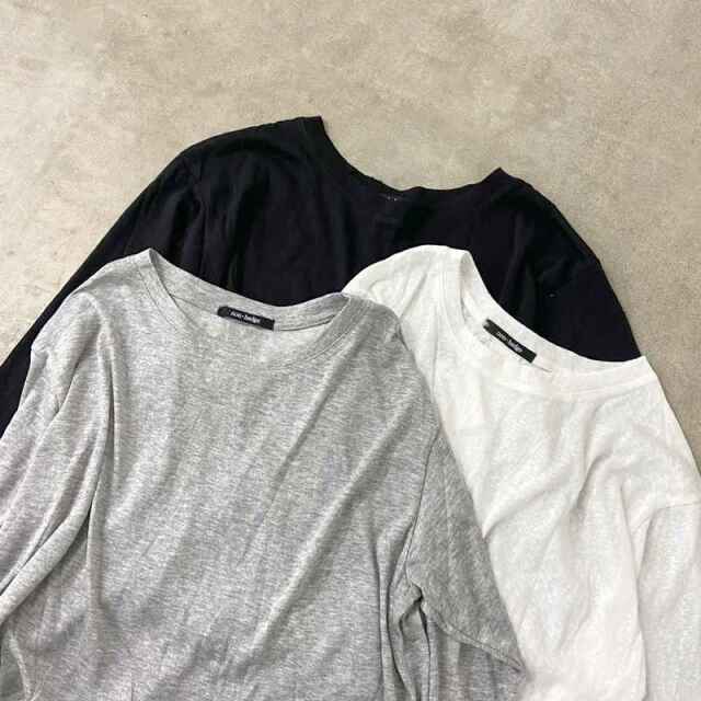 スラブショートバックボタントップス