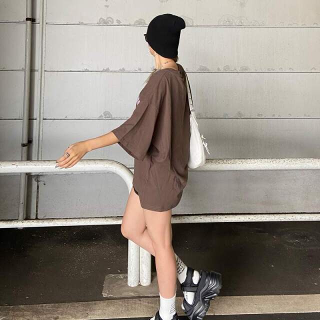 ナンバリングヒョウ柄ビッグTシャツ