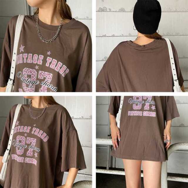 ナンバリングヒョウ柄ビッグTシャツ