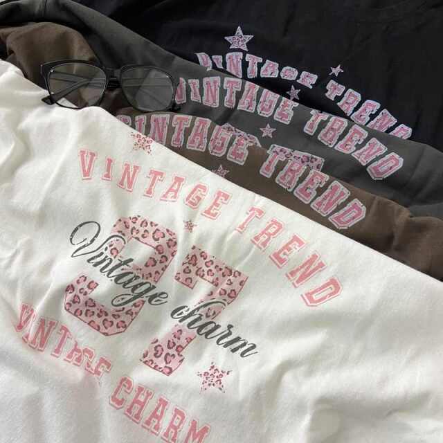 ナンバリングヒョウ柄ビッグTシャツ