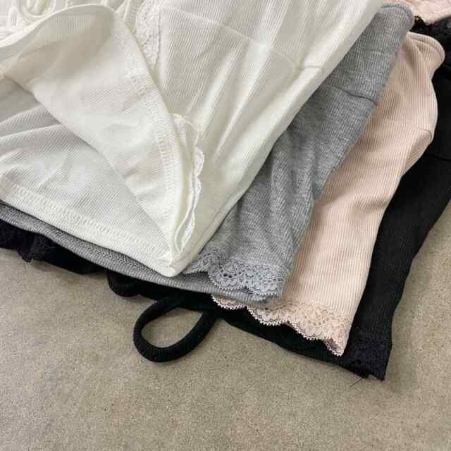 アンサンブル風レース切替ノースリトップス