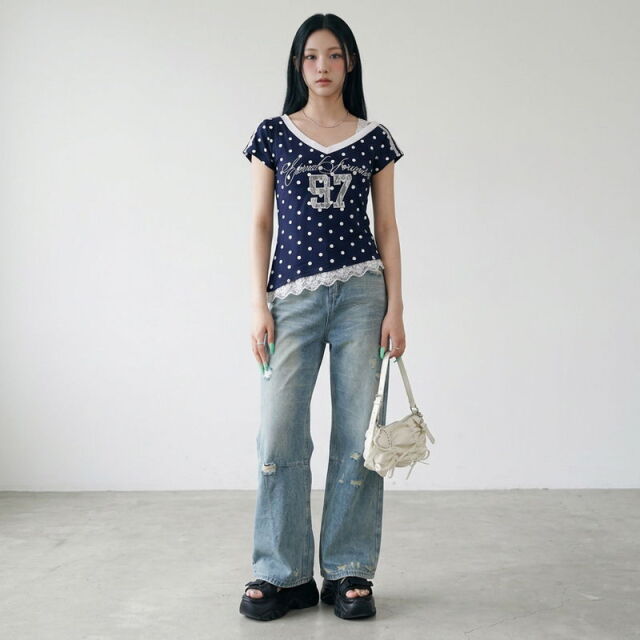 ドットナンバリングTシャツ