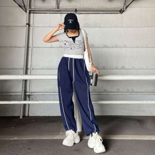 ラインカットパンツ