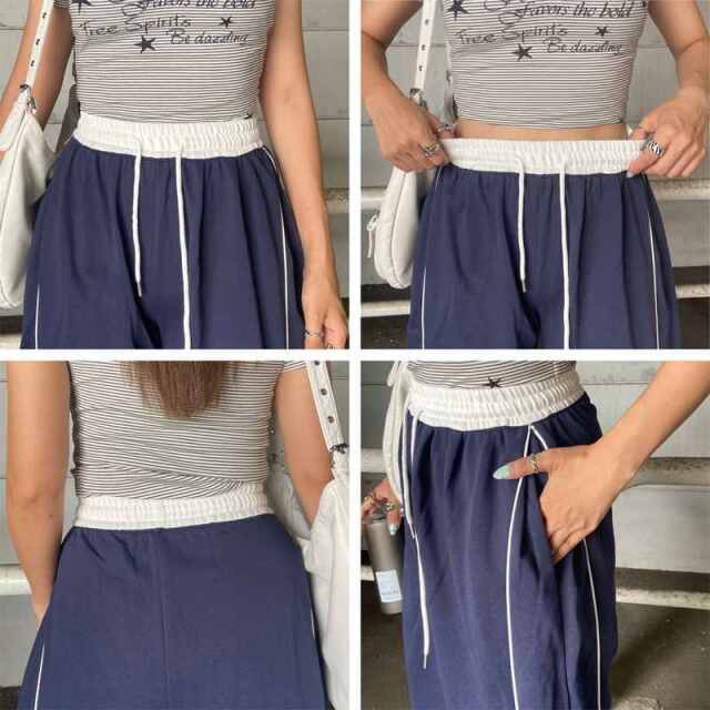 ラインカットパンツ