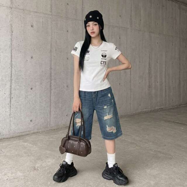 マルチモチーフチビTシャツ