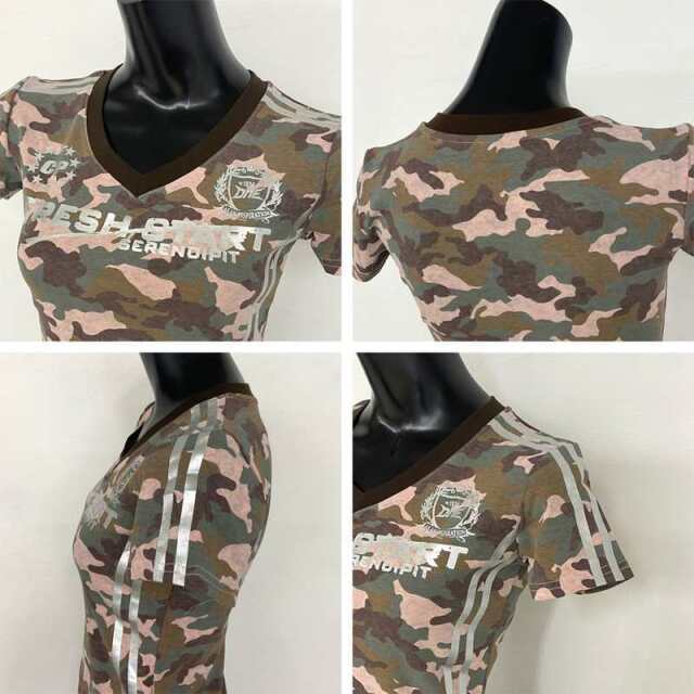迷彩シルバーロゴTシャツ