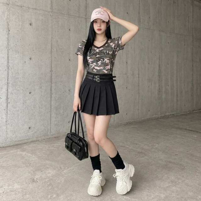 迷彩ナンバリングTシャツ