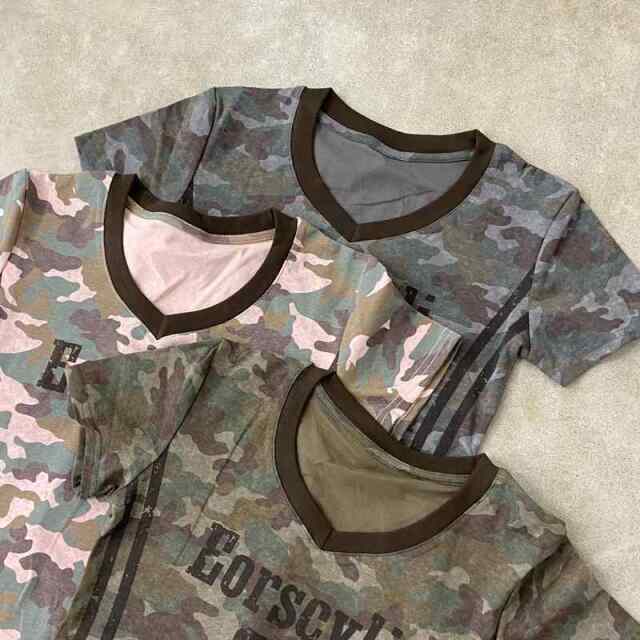 迷彩ナンバリングTシャツ