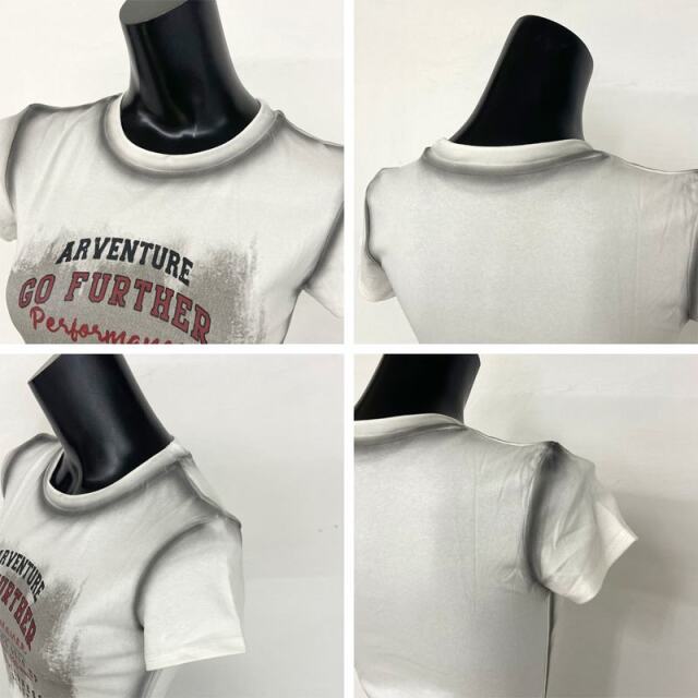 配色ロゴムラTシャツ