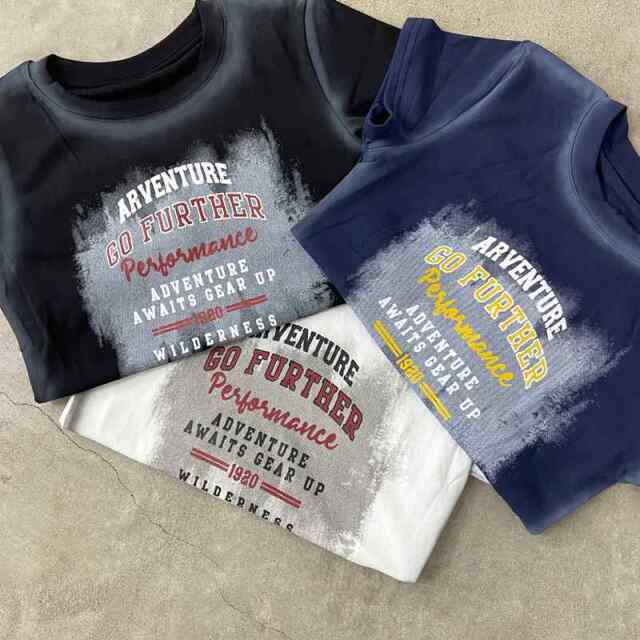 配色ロゴムラTシャツ