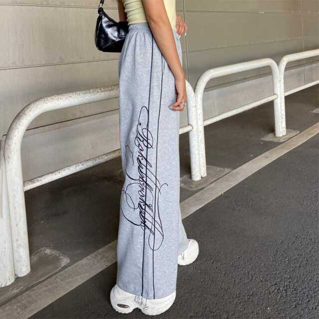 サイドロゴ刺繍カットパンツ