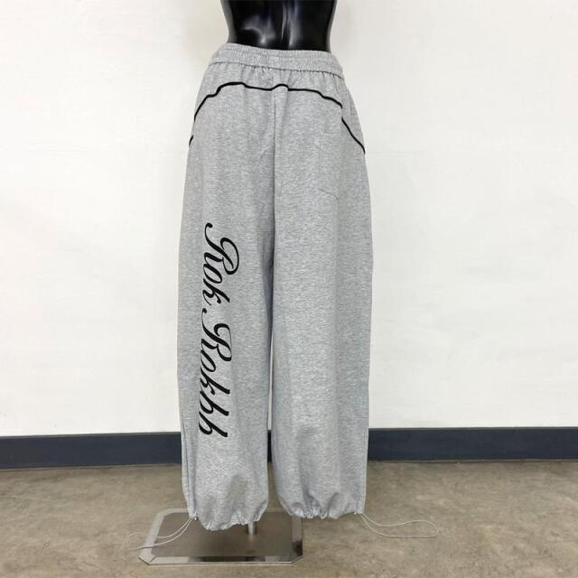 パイピングバックロゴパンツ