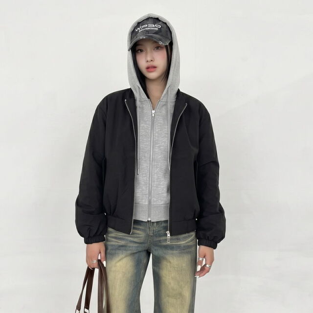 パーカーアンサンブル風ブルゾン