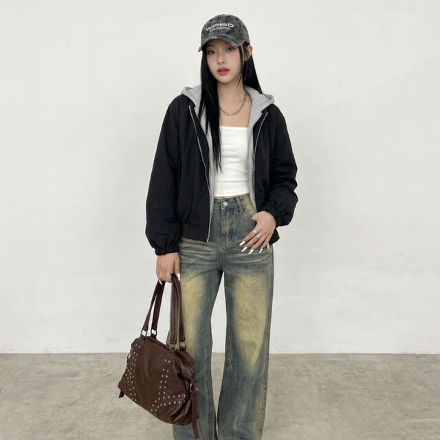 パーカーアンサンブル風ブルゾン