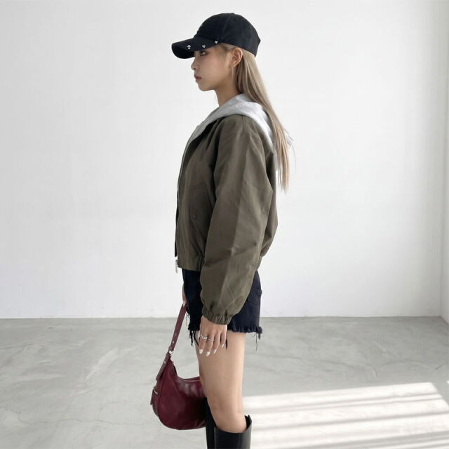 パーカーアンサンブル風ブルゾン