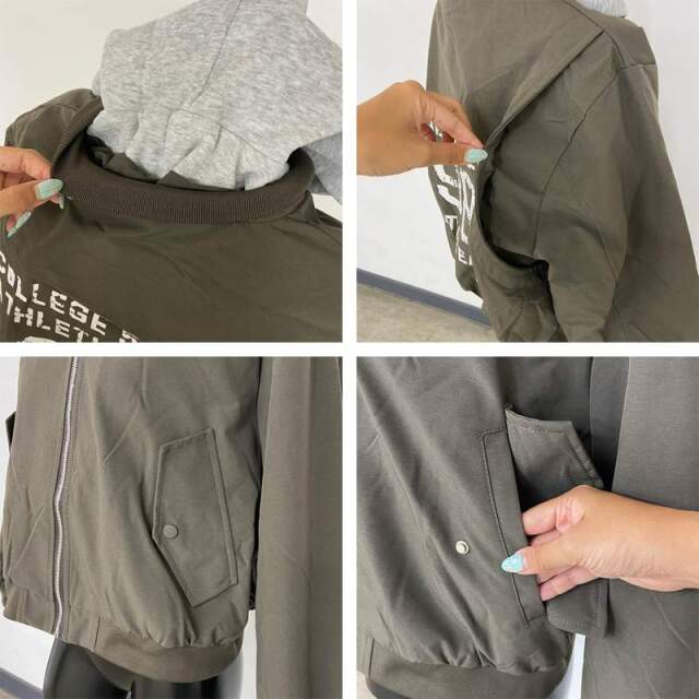パーカーアンサンブル風ブルゾン