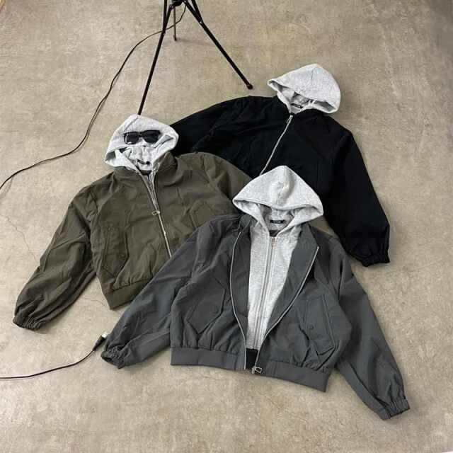 パーカーアンサンブル風ブルゾン