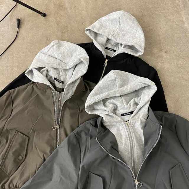 パーカーアンサンブル風ブルゾン