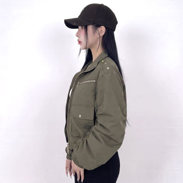 ZIPダブルポケットトラックジャケット
